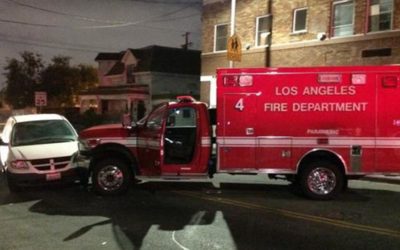 10/19/14 Hallucinating Man Steals Ambulance, Crashes near Downtown Los Angeles