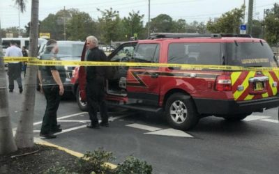 01/27/18 – St. Petersburg, FL – Man Steals Lealman Marked District Fire Chief SUV From Fire Station – Chase – Stop Sticks – Helicopter – Captured At Arby’s