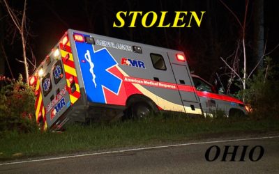 05/08/18 Akron, OH – Man Steals Ambulance From Hospital – Drives Around For An Hour With Lights And Sirens – Crashes Into Pole – Knocks Power Out For Hours – Arrested