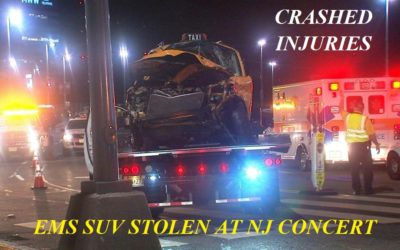 06/11/18 Metlife Stadium, NJ – Drunken Woman Steals Marked EMS SUV At Summer Jam Concert – Crashes Head On Into Taxi And Other Vehicle – Vehicles Totaled – 2 Injured To Hospital