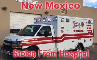 08/24/18 Taos County, NM – Ambulance Stolen From Holy Cross Hospital – Man Drives Ambulance To Walgreens – Police Found Vehicle and Arrested Him