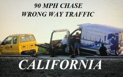 08/14/18 Stockton, CA – Woman Steals Ambulance From Hospital – 10 Mile Chase At 90 MPH By CHP – Woman Went Wrong Way Against Traffic – Tires Flattened – Damaged