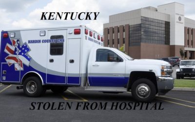 11/28/18 Hardin County, KY – Police Investigate Stolen Ambulance From Ambulance Bay At Hospital – Found Abandoned In Street – Man Arrested