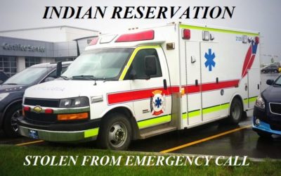 01/9/19 Blood Tribe, CAN – Blood Tribe EMS On Ambulance Call – Paramedics Treating Patient – Ambulance Stolen – Crash – Arrested