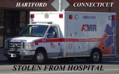 01/24/19 Waterbury, CT – Hartford Police Tracked Down Stolen AMR Ambulance From Saint Francis Hospital In Hartford To Waterbury, CT – Escaped