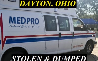 01/31/19 Dayton, OH – Dayton Police Are Searching For The Man That Stole The Ambulance From 1 Elizabeth Place – Ambulance Dumped – Escaped