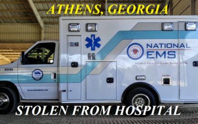 03/25/19 Athens, GA – Homeless Man Steals Ambulance From Hospital – Runs Red Lights – Hits Multiple Vehicles – Abandons Ambulance – Burglarizes A Walgreens – Arrested