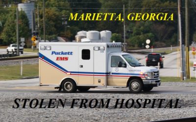 03/17/19 Marietta, GA – Man Steals Puckett EMS Ambulance From Hospital – 25 Mile Chase – Man Captured