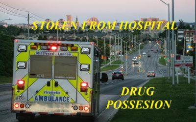 04/27/19 London Ontario, CAN- Man Steals Ambulance from Hospital- Police Located and Pursued Ambulance- Arrest Made for Stolen Ambulance and Possession of Drugs