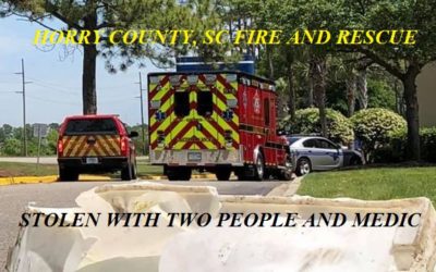 04/28/19 Myrtle Beach, SC- Mental Health Patient Steals Ambulance from Hospital Bay- Two People and a Medic in Back of Ambulance- Property Damage to Hospital and Ambulance