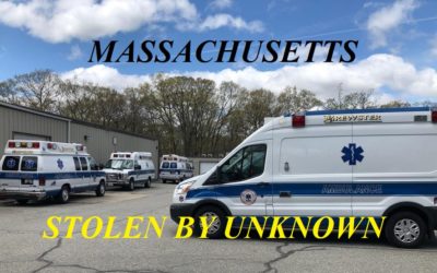 05/6/19 Attleboro, MA – Brewster Ambulance Stolen When Parked And Locked – Police Investigating Unknown Thief – Ambulance Found Abandoned