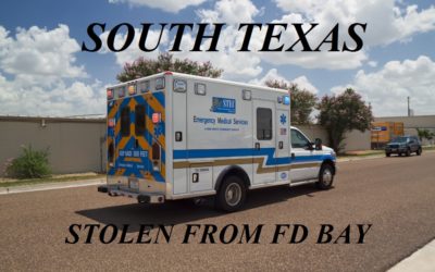 06/17/19 Harlingen, TX – Man Steals South Texas Emergency Ambulance From Fire Station 8 Ambulance Bay – Witnesses Provided Direction Of Travel – Traffic Stop On Express Way – Man Arrested