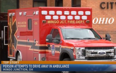 06/10/19 Jefferson County, OH – Intoxicated Man Found Lying On The Side Of The Road – Mingo Junction Ambulance Called By Highway Patrol To Evaluate – Man Climbs Into Driver’s Seat Trying To Steal The Ambulance – Arrested