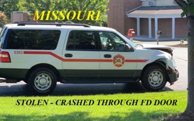 07/14/19 Jefferson County, MO – Man Crashes The Antonia Fire Protection District SUV Through The FD Door To Steal It – Man Crashes Into Multiple Vehicles During Chase