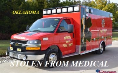 08/2/19 Coweta, OK – Woman Steals Coweta Fire Department Ambulance From Medical Call – Wagoner County Sheriff’s Office Captured