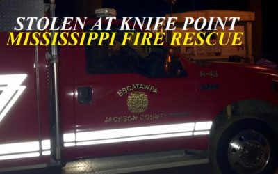 08/08/19 Grand Bay, AL – Man That Rolled His Car Over – Steals Jackson County Fire Rescue Truck From Firefighter At Knife Point – Deputies Spotted Truck At Trailer Park – Arrested