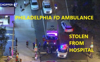 9/24/19 – Philadelphia, PA – Stolen Philadelphia Fire Department Ambulance – Stolen From Methodist Hospital By Mental Illness Person – Said He Wanted To Go On Same Runs