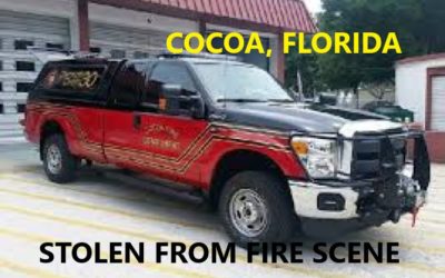 11/23/19 Cocoa, FL – Rash Of Dumpster Fire Calls – District Fire Chief’s SUV Stolen From Fire Scene – Found Abandoned – Suspect Escaped