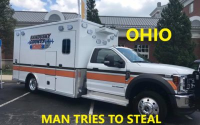 12/4/19 Freemont, OH – Man Enters Sandusky County EMS Ambulance From Passenger Door – Slides to Driver’s Seat – Tries To Steal Ambulance Putting It Into Gear – EMT Yells At Man And Gets Out And Runs – Captured Says He Is God And Son Is Jesus Christ – Mental Eval For Him