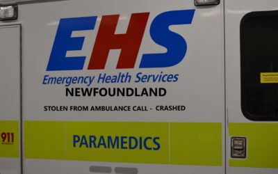 1/4/20 Newfoundland, Can. – Ambulance Stolen From Residence On A Call – Chased By RCMP – Man Crashes Into Snowbank – Captured