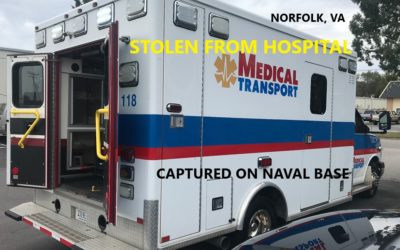 2/27/20 Norfolk, VA – Medical Transport LLC Ambulance Stolen From Sentara Norfolk General Hospital By A Woman – Ambulance Entered Naval Station Norfolk – Stopped And Captured On Base By Naval Security Forces