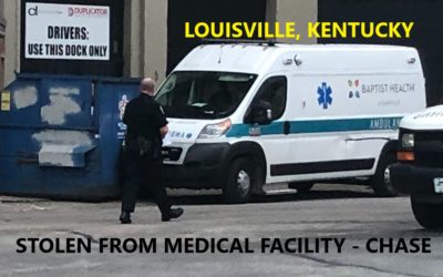 6/9/20 Louisville, KY – Metro Officers Responded To The Frazier Rehab – Ambulance Stolen From Baptist Health – Police Pursuit – Recovered – Currently Assessing Damage – Captured