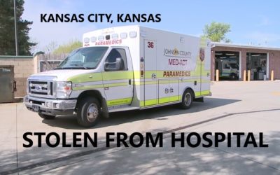 7/20/20 Kansas City, KS – Johnson County MedAct Ambulance Stolen From Hospital Bay At The University Of Kansas – Found Abandoned – Escaped