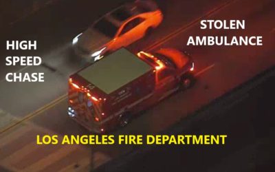 7/4/20 Los Angeles, CA – Ambulance Stolen By Woman – Long Dangerous High Speed Chase With Lights And Sirens On – Narrowly Missed Vehicles – Captured
