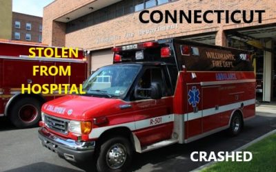 9/16/20 Windham, CT – Teen That Was At The Hospital For Treatment From Prior Crash – Stole The Willimantic Fire Ambulance And Crashed – Ambulance Out Of Service