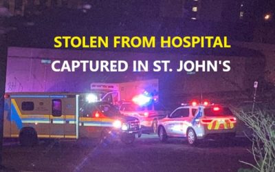 12/1/20 Newfoundland, CAN – Man Checking Ambulance Doors In Hospital Parking Lot – Steals Ambulance – Captured In St. John’s