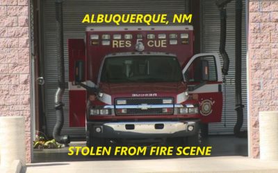 2/17/21 Albuquerque, NM – Fire Rescue Ambulance Stolen From Emergency Call Scene – Woman Was Chased By Police – Tire Deflation Device – Captured