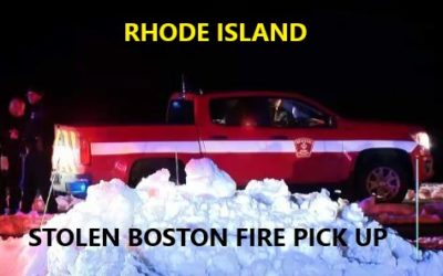2/5/21 Coventry, RI – 20 Year Old Steals Boston Marked Fire Pick Up – From Quincy, MA And Pursuit All The Way To Rhode Island On Rims – Reckless – Assault On Police Officers