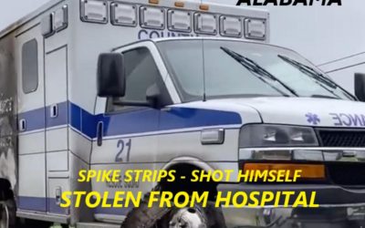 2/11/21 Mobile, AL – Ambulance Stolen From Providence Hospital At Gun Point From Patient Just Brought In – Pursuit – Spike Strips – Stopped – Suspect Shoots And Kills Himself