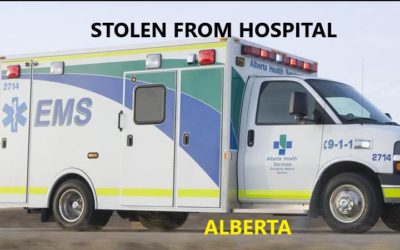 3/2/21 Alberta, Can. – Grande Prairie Man Steals Ambulance From Peace River Hospital – Found In A Ditch Woman Stopped To Help – He Stole Her Vehicle – Spike Strips – Arrested