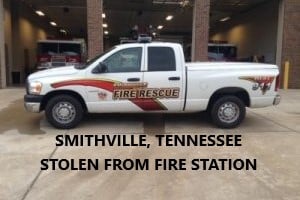3/24/21 Smithville, TN – Man Steals Smithville Marked Emergency Pickup From Fire Station With $10,000 Worth Of Rescue Equipment – Truck Spotted By Firefighter – Stopped By Police And Deputies – Captured