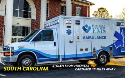 7/4/21 Fort Mill, SC – Man Steals Fort Mill EMS Ambulance From Piedmont Medical Center – 15 Miles Later Police Blocked Him In – Captured