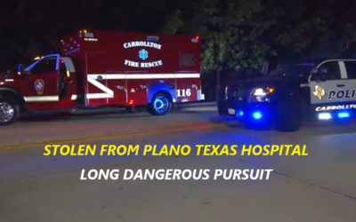 7/29/21 Plano, TX – Man Steals Carrollton Fire Rescue Ambulance From Plano Hospital – Picks Up His Brother Miles Away – Long Police Chase Through Plano, Dallas, Garland, Addison – Dangerous Pursuit – Finally Captured