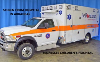 9/10/21 Jonesboro, AR – Woman Steals La Bonheur Ambulance From NEA Baptist Memorial Hospital Ambulance Was Picking Up A Patient From The Le Bonheur Children’s Hospital In Memphis, TN – The Ambulance Was Located An Hour Later