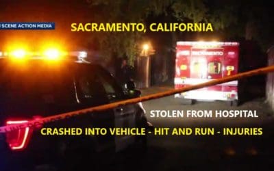 10/3/21 Sacramento, CA – 2nd Time This Year Sacramento Fire Ambulance Stolen – Stolen From Mercy General Hospital – Crashed Into Occupied Civilian Car – Injuries – Arrested