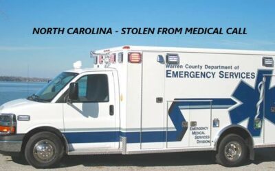 6/1/22 Henderson, NC – A Warren County EMS Ambulance Was Stolen From A Call – Chased By NC Highway Patrol And Captured Man