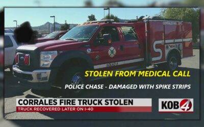 8/18/22 Corrales, NM – Medical Call – Suspect Steals Corrales FD Medical Fire Truck From Scene – Lights And Sirens For 56 Miles – Dangerous Driving – Spike Strips At High Rate Of Speed – Wrong Side Of Road – Captured