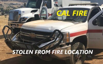 8/26/22 Siskyou County, CA – 34 Year Old Man Steals CAL Fire Pick Up From Fire Location – High Speed Pursuit – Crossover To Oncoming Traffic – 100 MPH – Captured