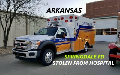 11/16/22 Springdale, AR – Springdale FD Ambulance Stolen From Northwest Medical Center – Police Chase – Back To Hospital – Foot Chase – Captured