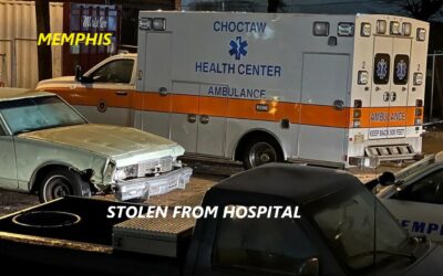 12/6/22 Memphis, TN – Choctaw Emergency Ambulance Stolen From Regional One Hospital – Found Abandoned – Escaped
