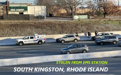 12/18/22 South Kingston, RI – South Kingston EMS Vehicle Stolen From EMS Station – Found Abandoned on Rt. 95 In Cranston – Man Later Captured