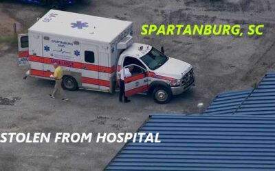 9/14/23 Spartanburg, SC – Ambulance Stolen From Spartanburg Medical Center – Chase – Police Car Crashed – Stop Sticks – Suspect Taken Into Custody
