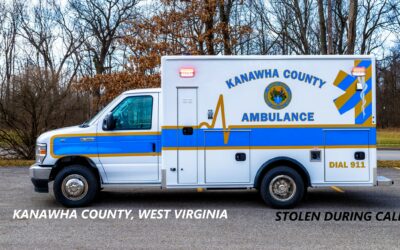 11/8/23 Kanawha County, WV – Ambulance Stolen By Woman While Medics Were Inside A Home – Located – Suspect Arrested