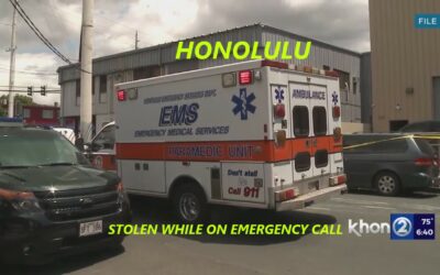 12/27/23 Honolulu, HI – Injured Person At Ewa Beach – Ambulance Stolen From Scene – Tracked Down And Recovered 10 Minutes Later