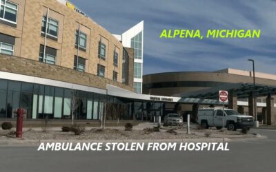 2/6/24 Alpena, MI – Ambulance Stolen By Patient At MyMichigan Medical Center – Chase – Deputies Boxed The Ambulance In On Dead End Road – Suspect Taken Into Custody