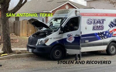 2/8/24 San Antonio, TX – Commercial Ambulance Stolen – Recovered On The Side Of The Road – Suspect In Custody